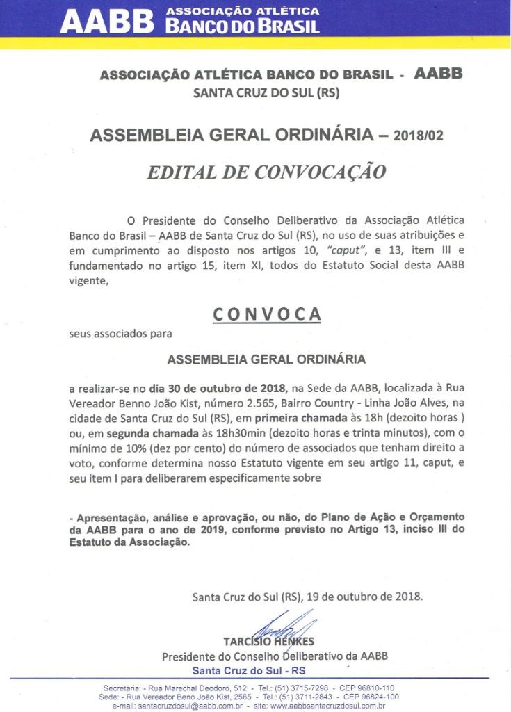 Convocação